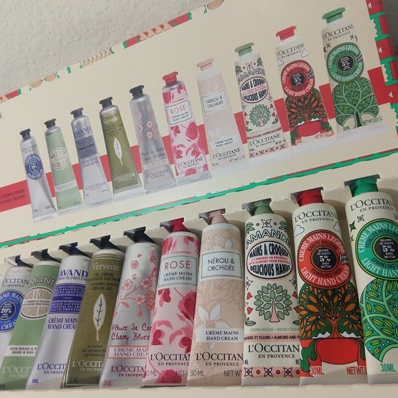 L'Occitane Hand Cream Gift Set X 10 30ml NIB - Picture 2 of 8